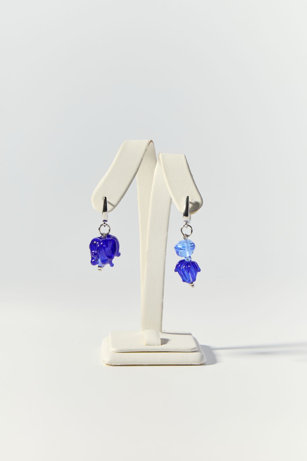 Серьги Колокольчики, стекло