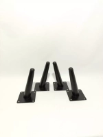 Ножки мебельные черные Штык Косой 150мм/4шт
