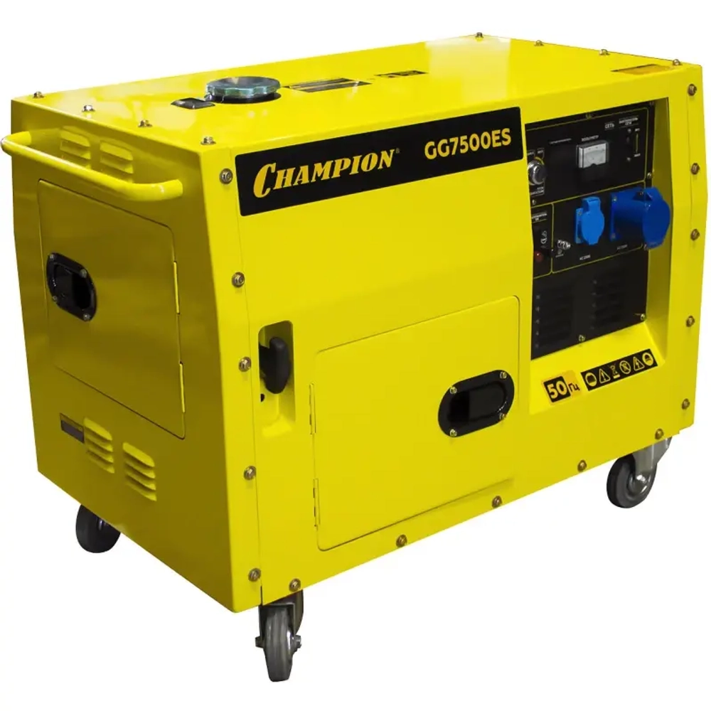 CHAMPION GG7500ES генератор бензиновый