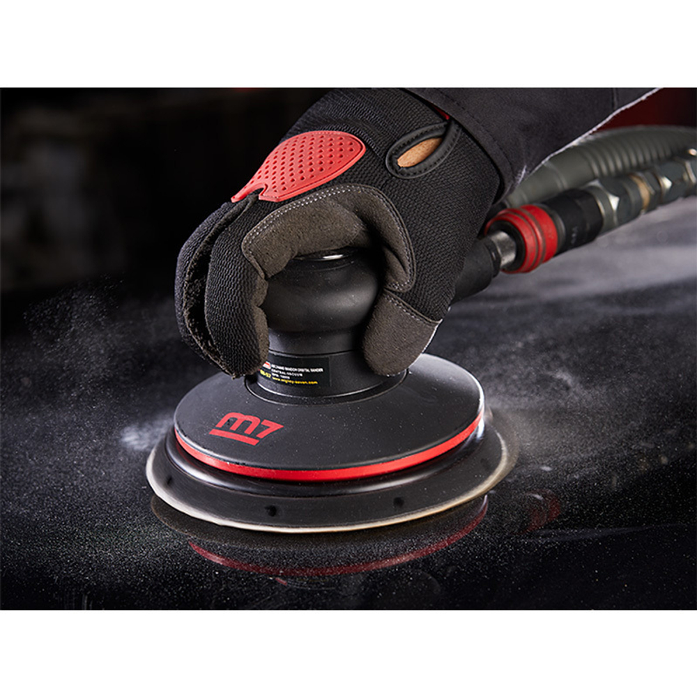 MIGHTY SEVEN (QB-51612) Пневматическая орбитальная шлифовальная машина 150 мм, 12000 об/мин