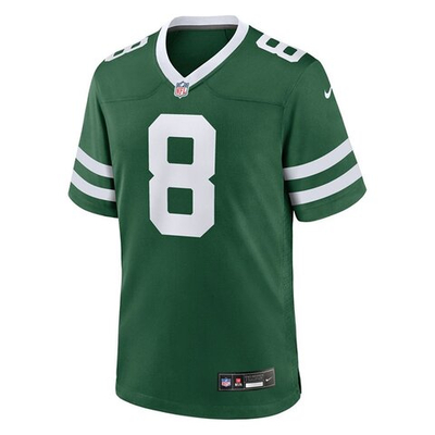 Футболка Nike Home Game Jersey Throwback Player New York Jets #8 Aaron Rodgers Green
