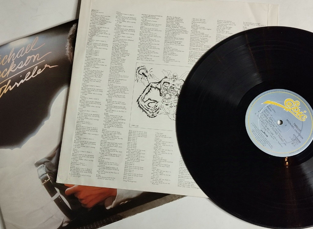 Винтажная виниловая пластинка LP Michael Jackson Thriller (UK 1982)