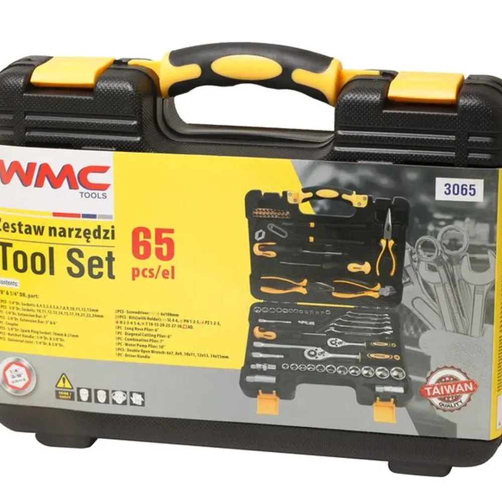 Набор инструментов, 65пр. 1/4''&amp; 3/8'' WMC TOOLS WMC-3065