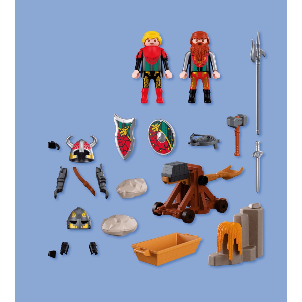 Playmobil Knights 72117 Катапульта рыцаря герба Лев 43 детали — фото 3