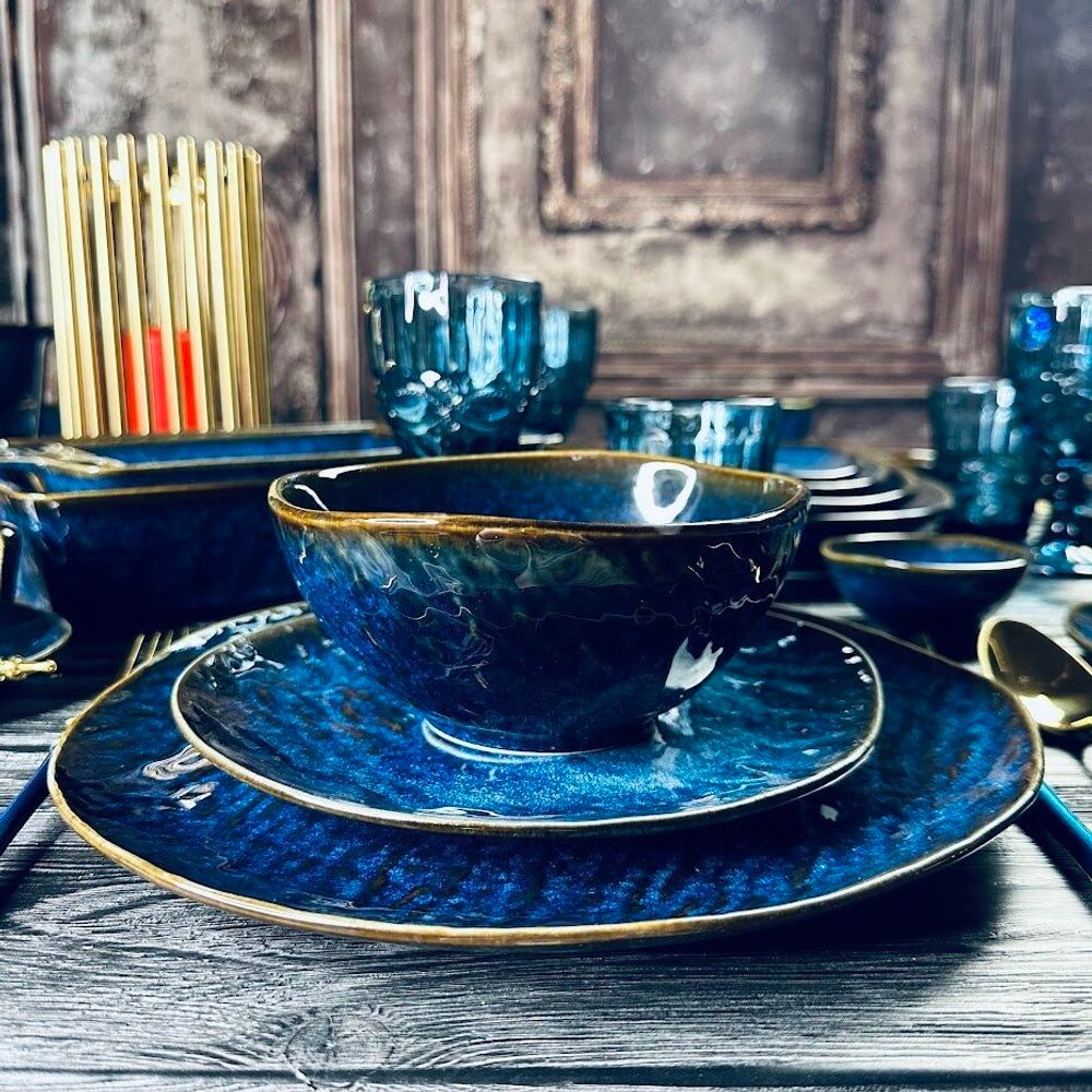 Lenardi 133-309 Набор из 6 салатников 15х7см AQUAMARINE в под.уп.(х6)Фарфор