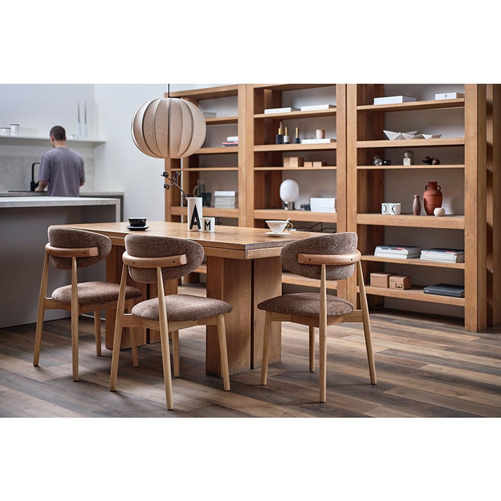 Стул Stone, мягкий шенилл, кофе с молоком