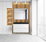 Раковина BelBagno 100 BB1000/450-LV-ART-AST-NERO Черная матовая