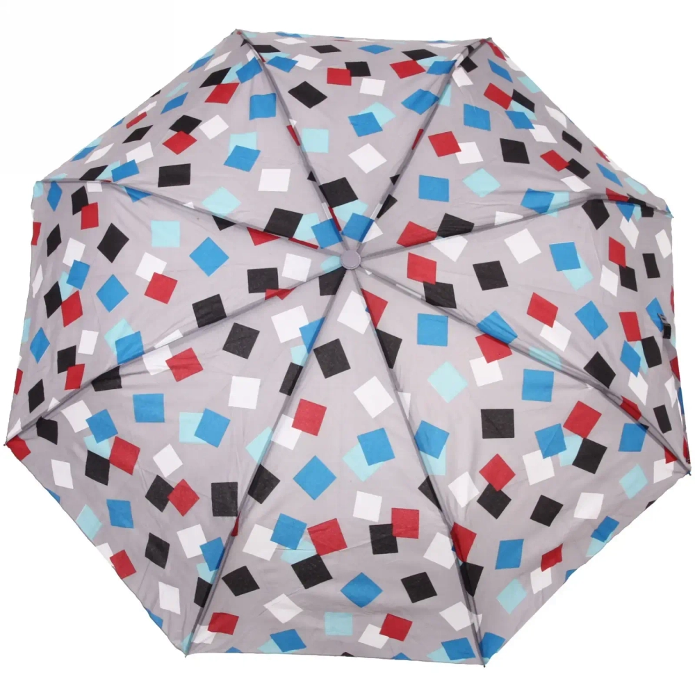 Зонт женский полуавтомат «Ultramarine - Геометрия», микс 6 цветов, 8 спиц, d-100см, длина в слож. виде 68см