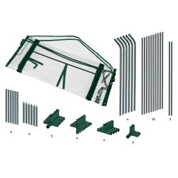 Теплица GREEN APPLE GA-House-2х-frame 1800х900х900 мм 2 отсека | Теплица
