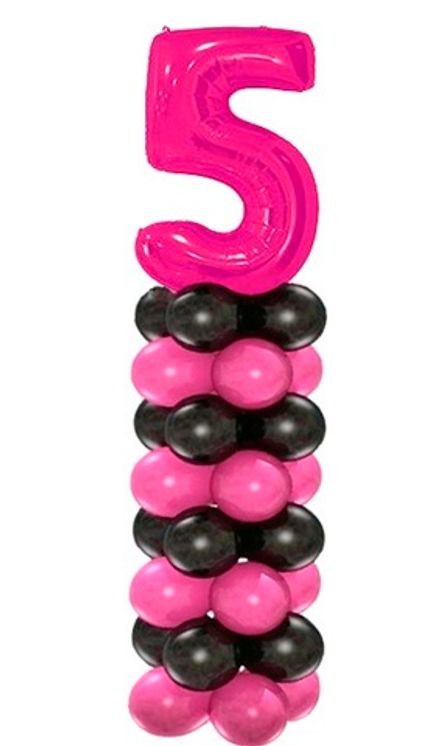 Колонна "Крученная с цифрой 65 см"