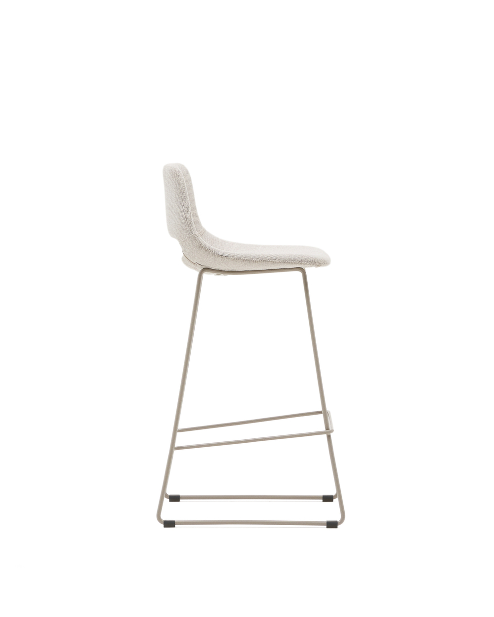 Барный стул Zahara бежевого цвета со сталью бежевого цвета