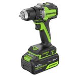 Дрель-шуруповерт акк. Greenworks DD560, 24V, б/щет, 30/60 Нм,13мм, Anti-kickback,1х4Ач,ЗУ,кор (3708407CUB)
