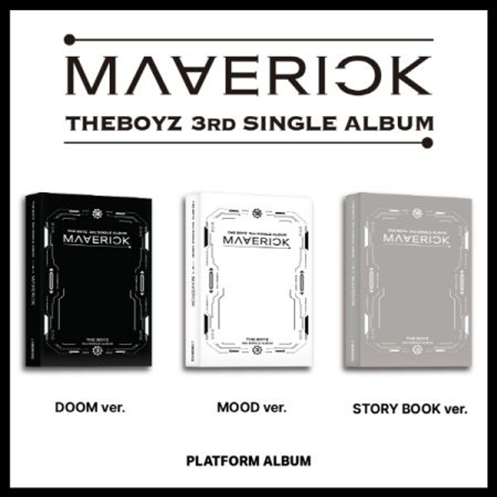 Альбом THE BOYZ - MAVERICK 3rd Single Album PLATFORM 3 Version SET