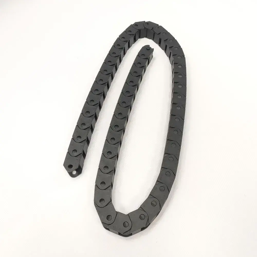 Гибкий кабель-канал открытый 15х15 мм для ЧПУ станков, 1 метр