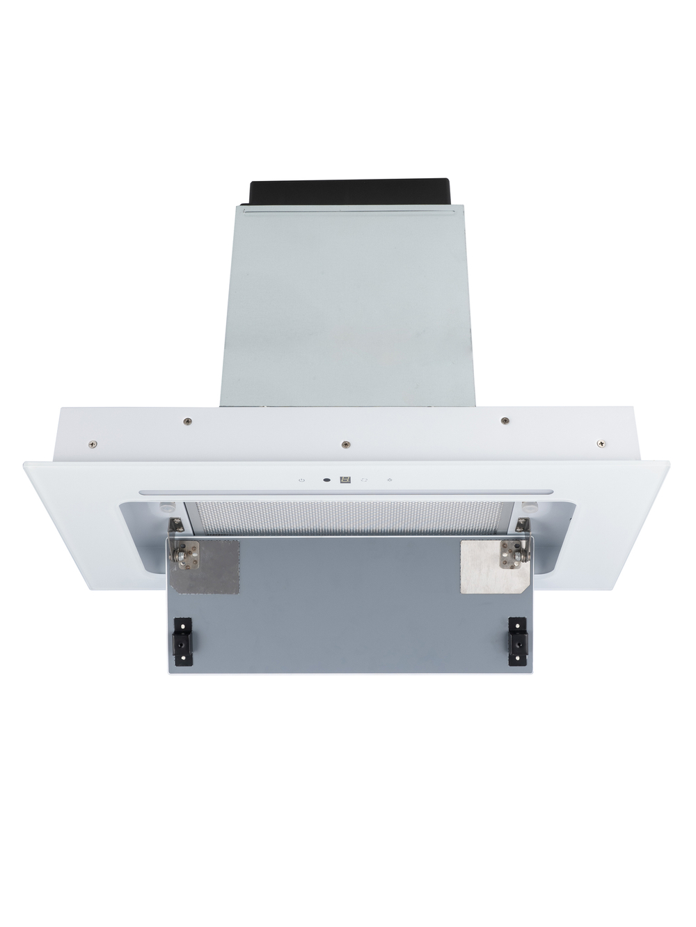 Кухонная вытяжка MACBI MC60TL 1200 м3/ч WHITE с пульт д/управления Белое стекло, полновстраиваемая