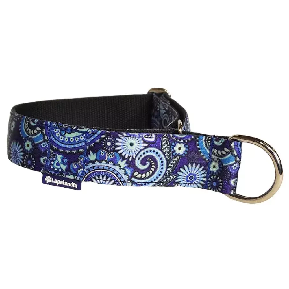 Широкий ошейник полуудавка для собак Пейсли Lapalandia 40 мм