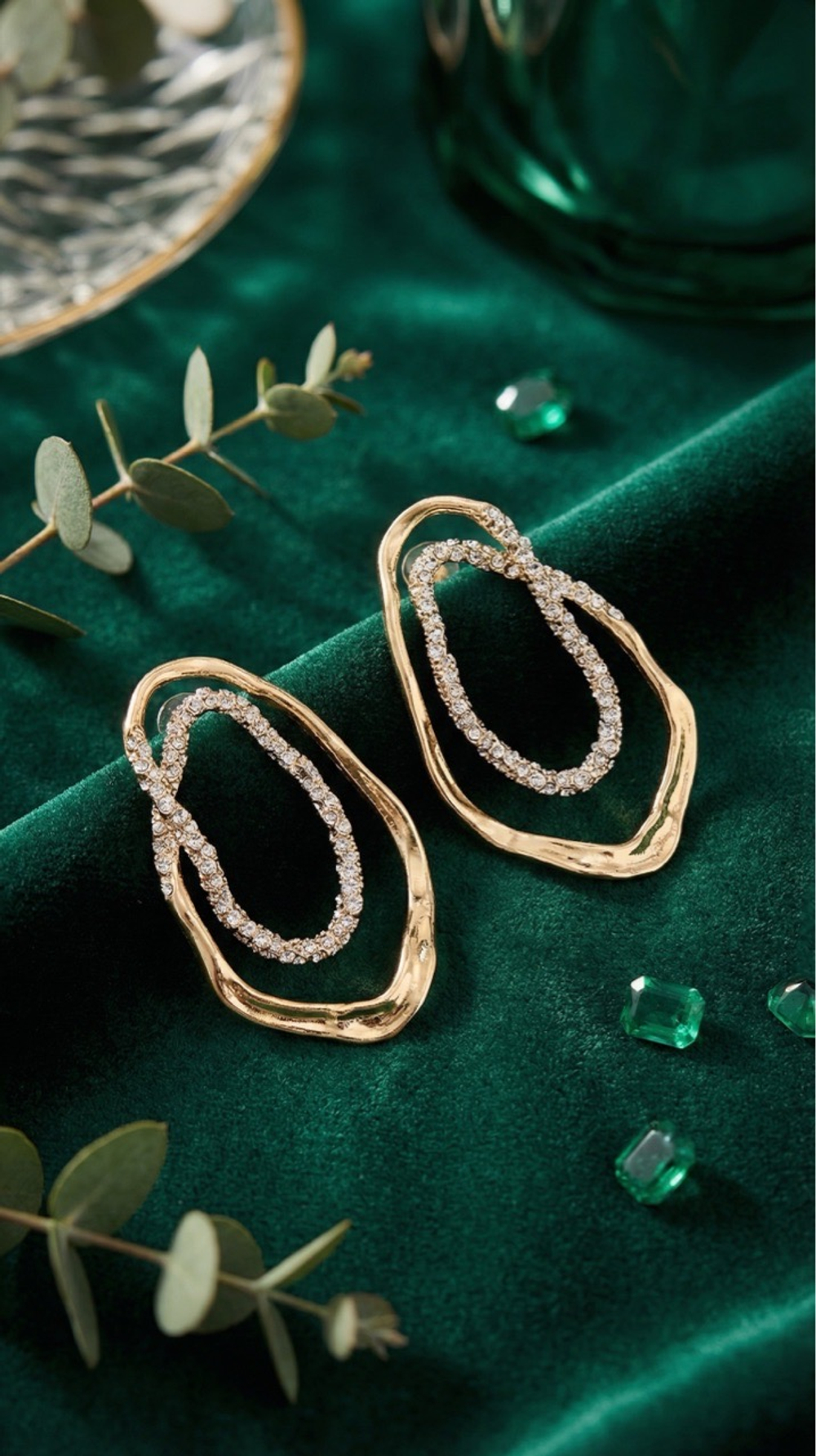 Серьги фианиты 4