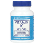 The Vitamin Shoppe, комплекс с витамином К, 90 растительных капсул
