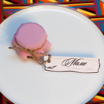 Именная бонбоньерка с медом на свадьбу с рассадочной карточкой, 35 грамм