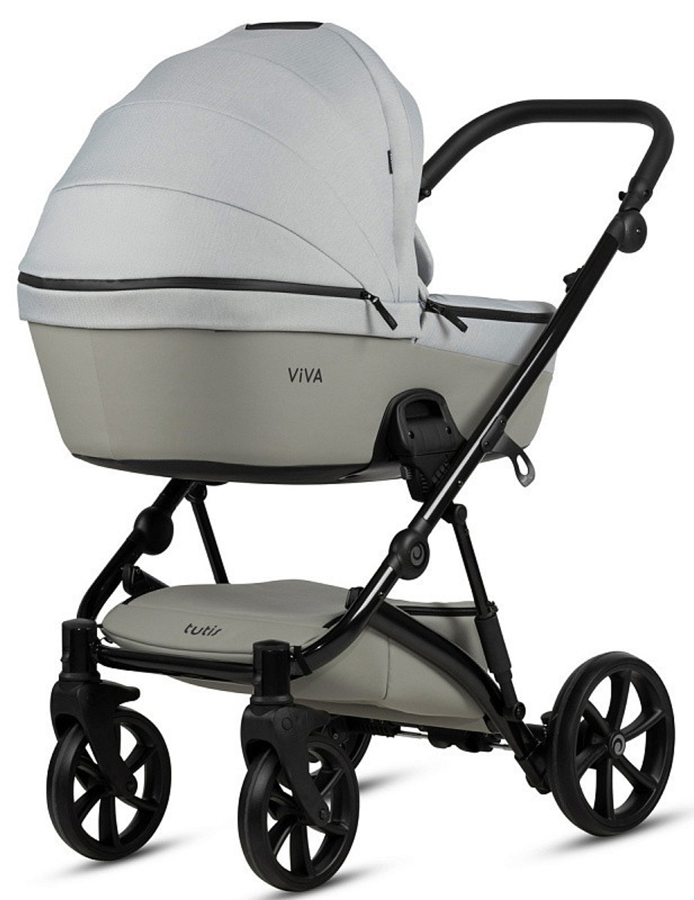 Детская коляска Tutis Viva 5 Plus Essential 2024 3 в 1 с автокреслом Elo Lux EduSky Black 1452058 Crystal