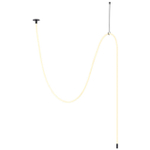 4391/40CL HIGHTECH ODL24 263 черный/металл/канат Потолочный св-к встраиваемый (2 крепления и крючок в комплекте) IP20 LED 40W 1580Лм 4000K CORDA