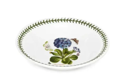 Portmeirion Ботанический сад 21,5 см Глубокая глубокая тарелка "Голубая примула" (сорт II)