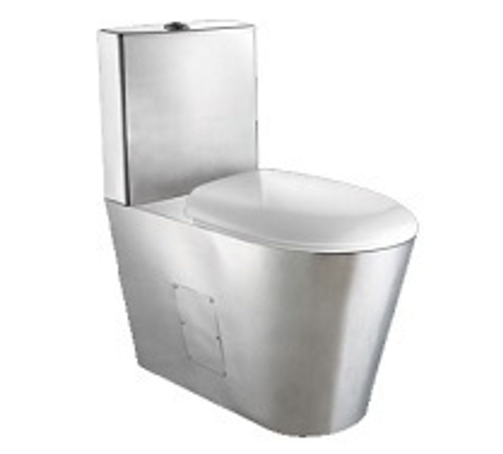 Унитаз напольный нерж. сталь NOFER 13016.S матовый
