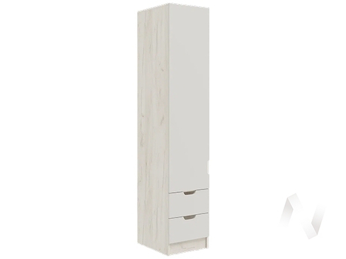 Пенал (400) Детская Юниор-4 (дуб крафт белый/шарли белый)