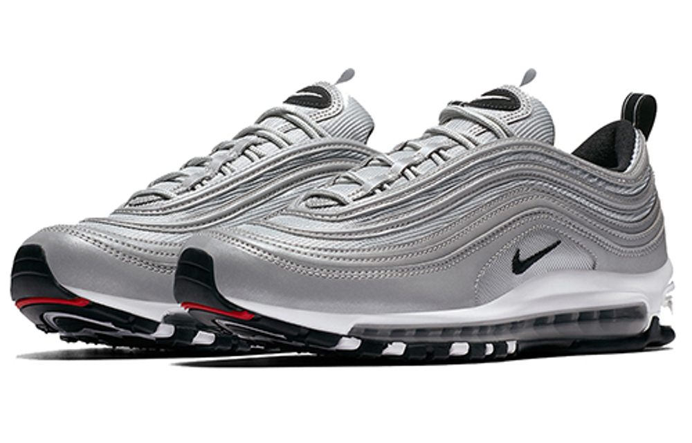 Nike air max reflective silver sale