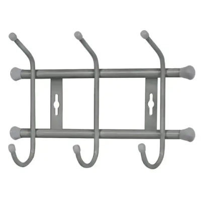 Вешалка настенная 3 крючка, 285, Бежевый металлик, ВН3/БЖ