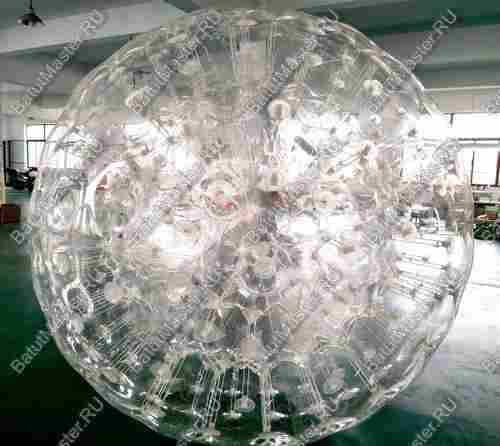 Гидро/аква зорб "Кристалл", ПВХ, диаметр 2,1 м, один вход