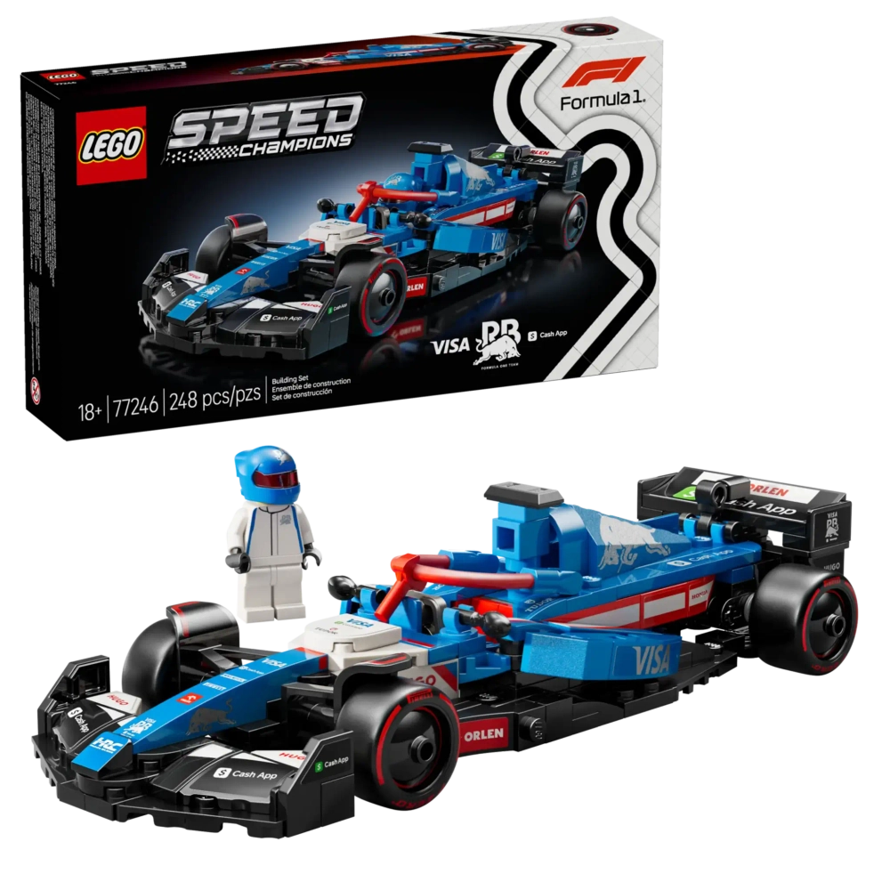 Конструктор LEGO Speed Champions 77246 Гоночный автомобиль Visa Cash App RB VCARB 01 F1