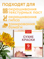 Набор сухих красок 9 цветов «Gold»