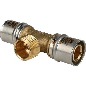 Тройник пресс Stout 26x3/4" НР с наружной резьбой (SFP-0008-263426)