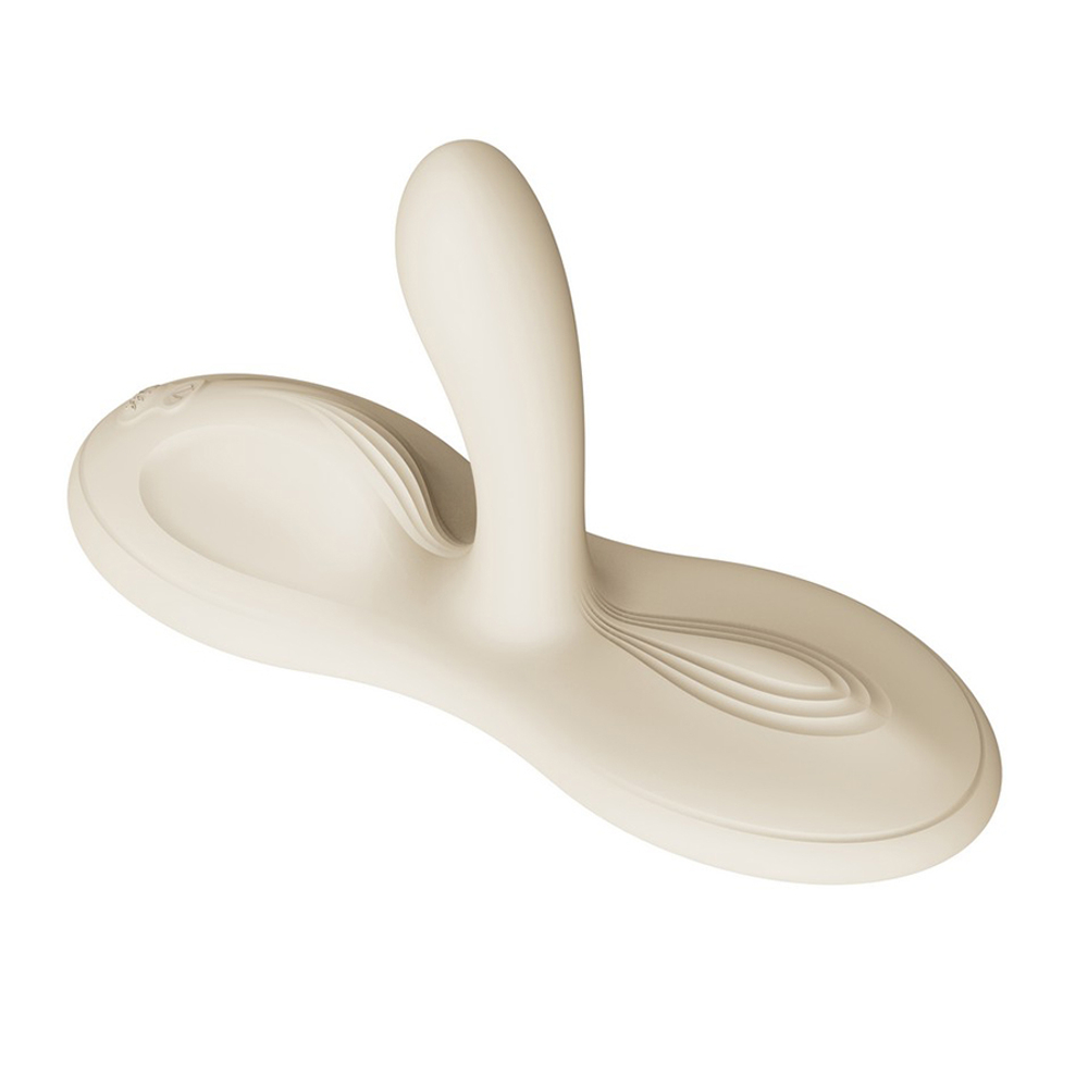 Белая виброподушка с функцией нагрева и управлением через приложение Zalo Flora Smart Vibrating Pad Ivory White