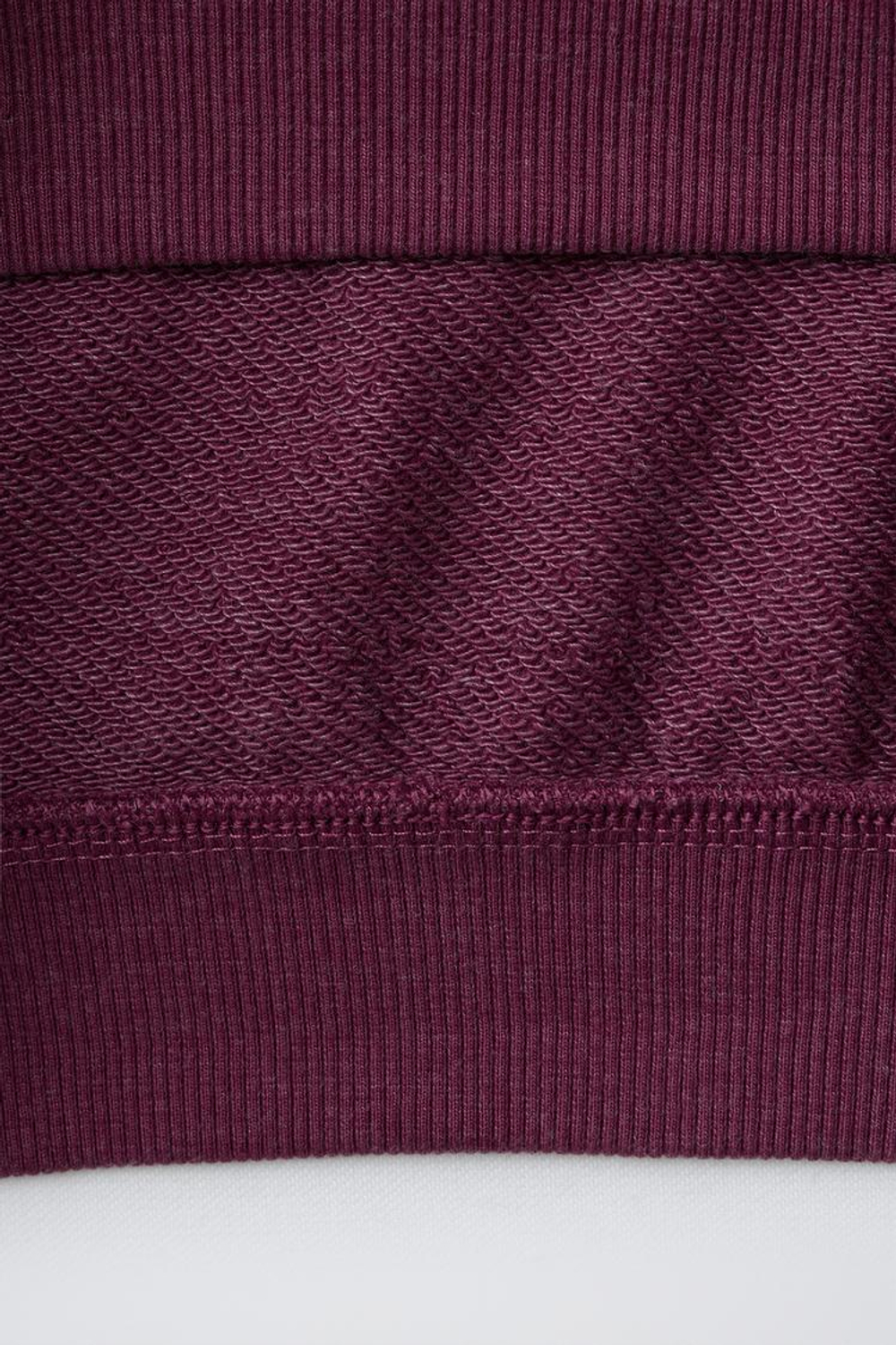 ZARA ТОЛСТОВКА С НАДПИСЬЮ, ГРАНАТОВЫЙ