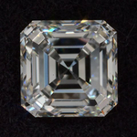 Бриллиант природный огранки Ашер 0,51 карата, чистота 5, бесцветный, сертификаты