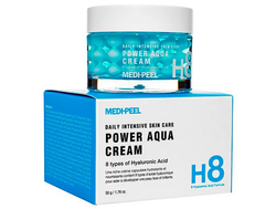 Лифтинг - крем с пептидными капсулами и комплексом гиалуроновых кислот Medi Peel  Power Aqua Cream50 мл.