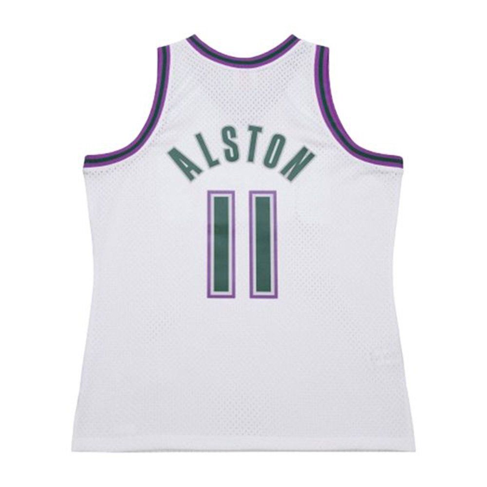 Баскетбольная джерси Mitchell&amp;Ness NBA Hardwood Classics Swingman Jersey 1999/00 Milwaukee Bucks Rafer Alston White