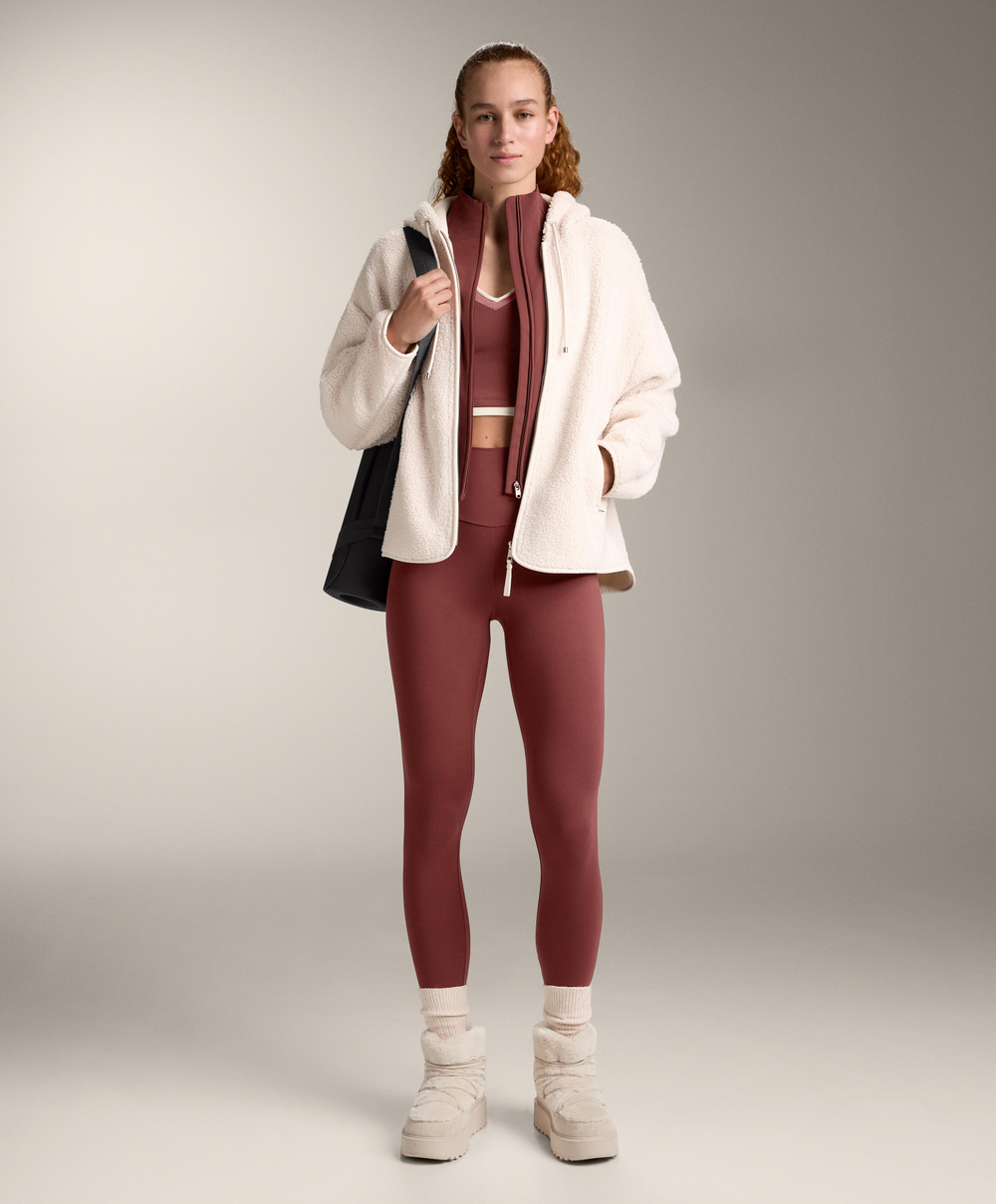 Oysho Топ Comfortlux, линялый махагон