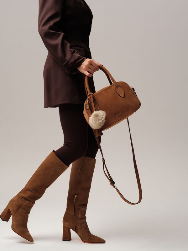 Замшевая сумка DBR 31348 светло-коричневый