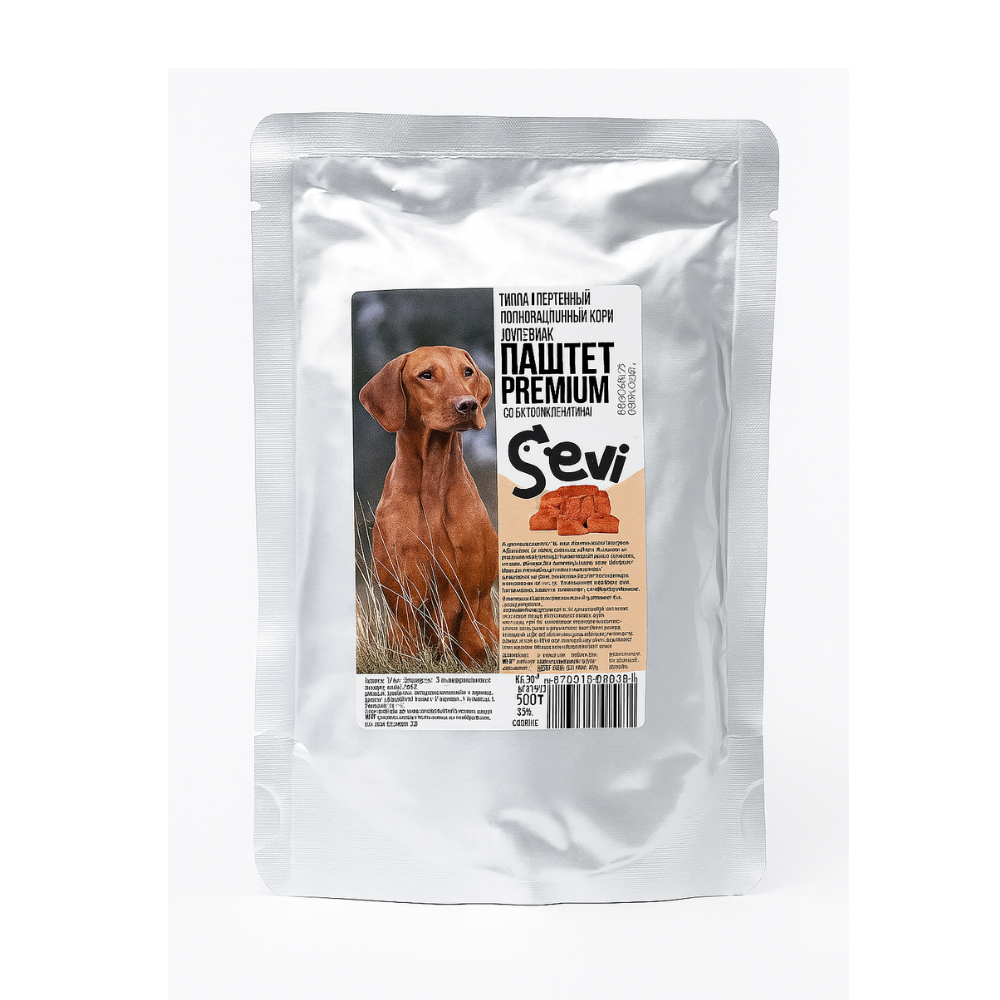 Паштет Sevi для собак со вкусом телятины 500 гр