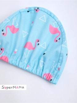 Шапочка для плавания детская непромокаемая для бассейна