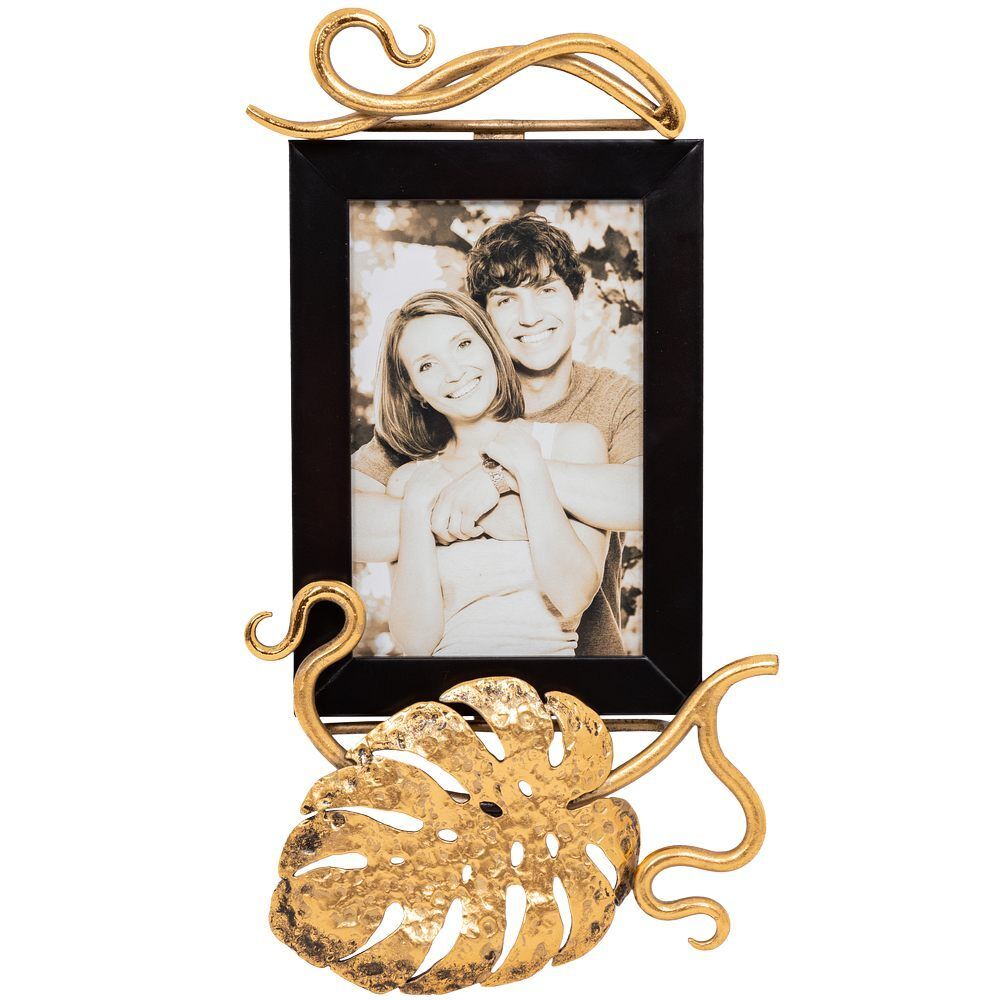 Фоторамка Monstera Deliciosa (Монстера) Каштан Амбер