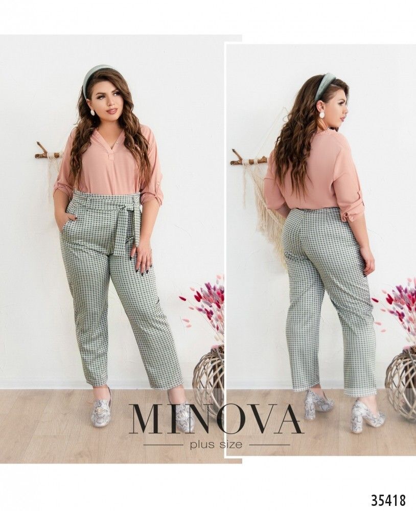 Брюки 735-1-серый Minova