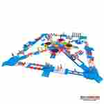 Большой надувной аквапарк на воде «Водный карнавал» 36×36×2,5 м