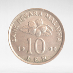 Malaysia, 10 Sen, 1990, VF