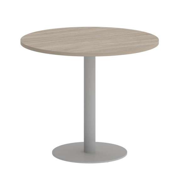 Onix Direct Стол круглый O.SPRG-1 Дуб Аттик/Металл Серый 900*900*750