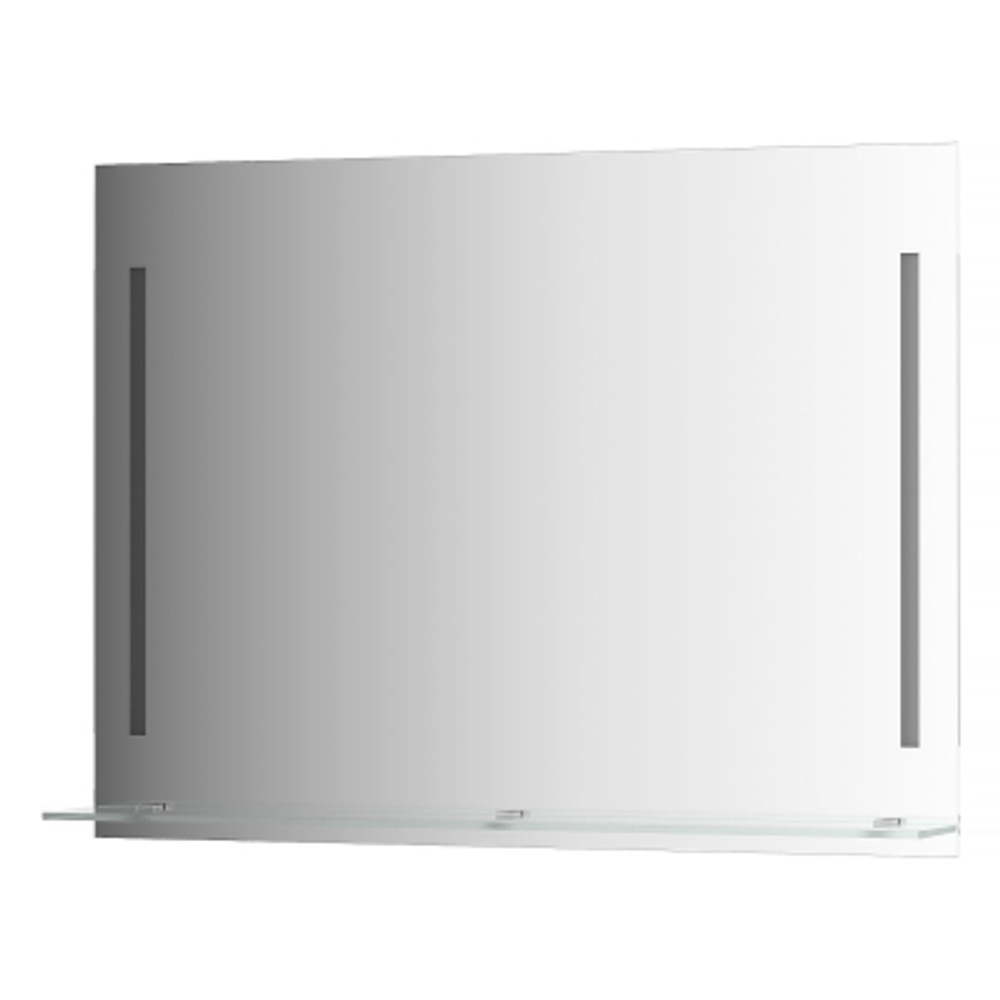 Зеркало Evoform с полочкой 100 см с 2-мя встроенными LED-светильниками 11 W 100x75 см