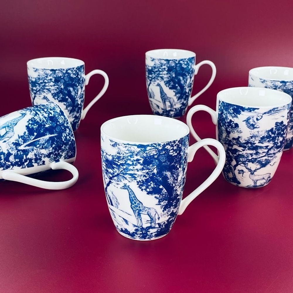 Lenardi 133-431 Набор из 6 кружек 310мл в под.уп.(х6)Фарфор